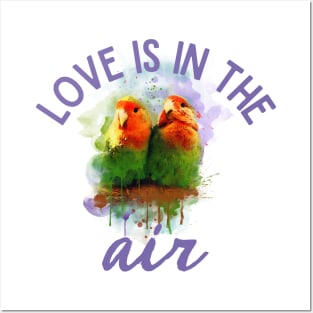 Lovebirds Love Is In The Air Agapornis Posters and Art